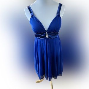 Y2K Taboo Blue Mini Dress (M)